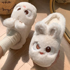 Fuzzy Bunny Plush slippers