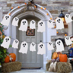 Halloween new ghost pull flag party decoration