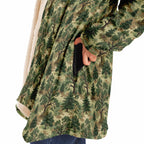 Forest Camouflage Microfleece Cloak