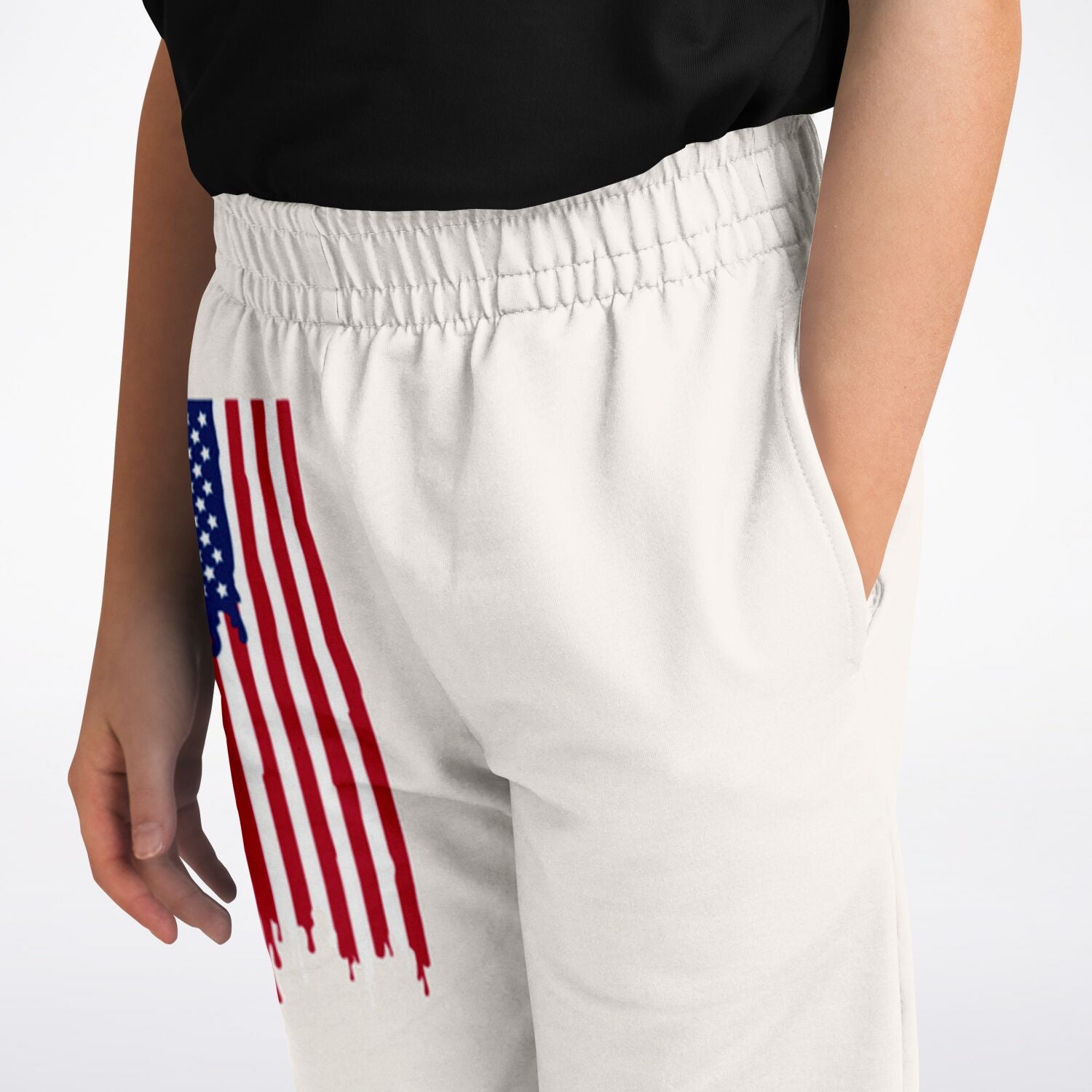 American Flag Drip Kids/Youth Joggers