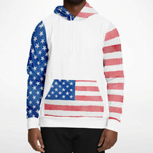 Load image into Gallery viewer, Men&#39;s Stars And Stripes Watercolor Pullover Hoodie
