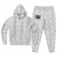 Load image into Gallery viewer, Inflated American flag Athletic Zip hoodie &amp; Jogger
