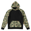 Forest Camo Black Raglan Hoodie