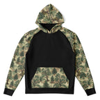 Forest Camo Black Raglan Hoodie