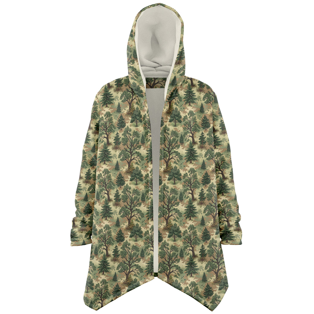 Forest Camouflage Microfleece Cloak