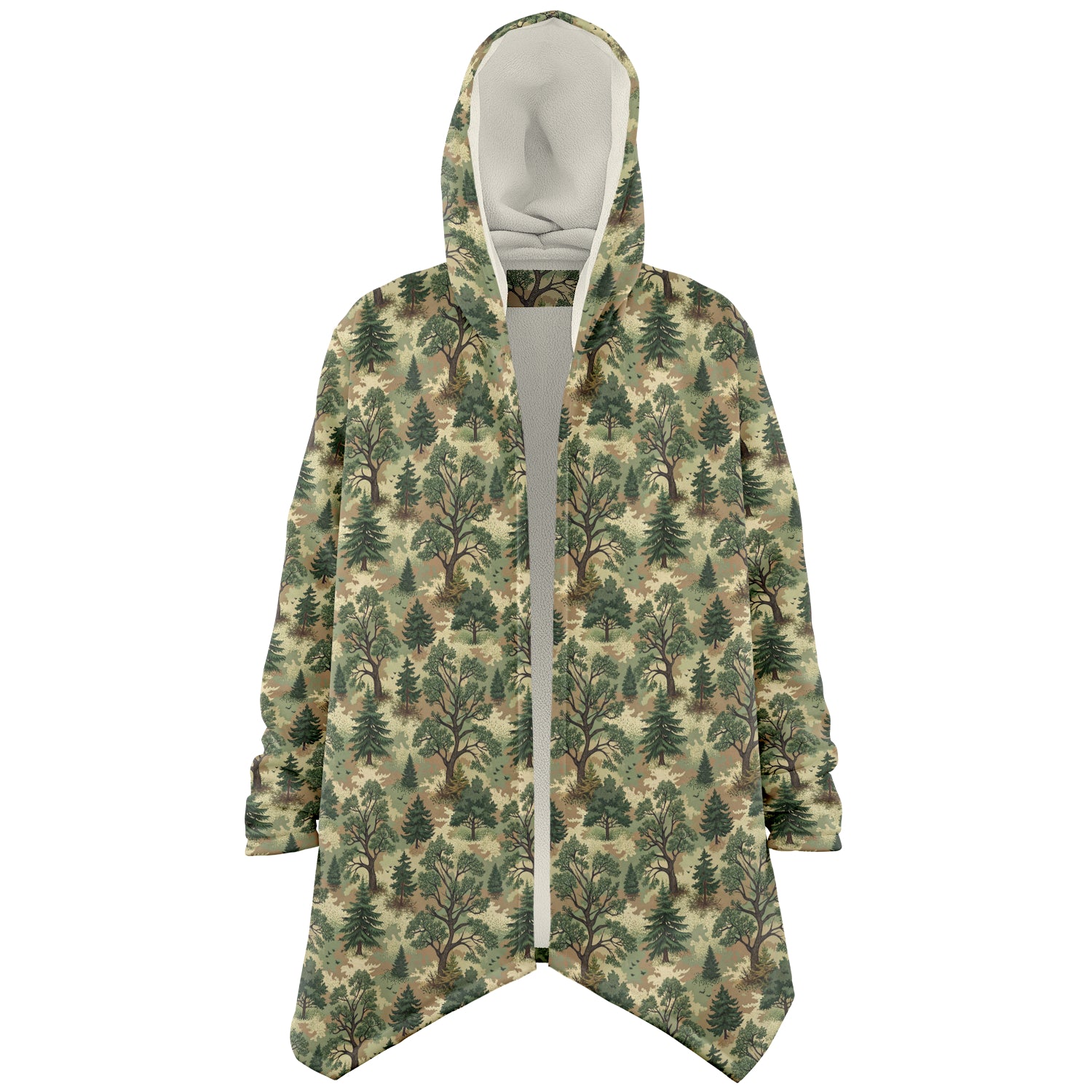 Forest Camouflage Microfleece Cloak