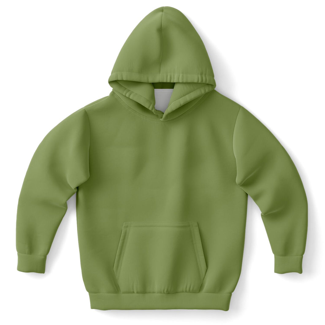 Moss Green Fashion Kids Hoodie