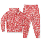 Unisex Adult Red Composition Notebook Costume Hoodie & Jogger set