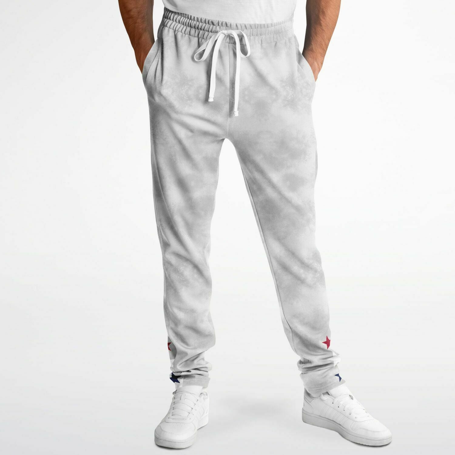 Ladies Grey RWB Star Track Pants