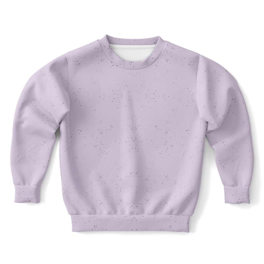 Purple Speckled Fashion Kids/Youth Sweatshirt
