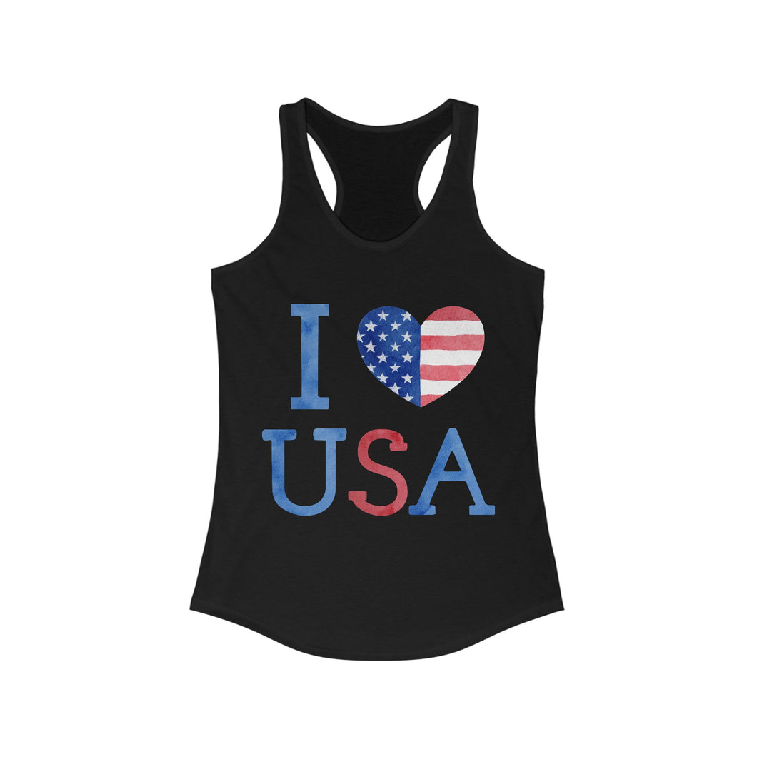 Love USA Women's Racerback Tank