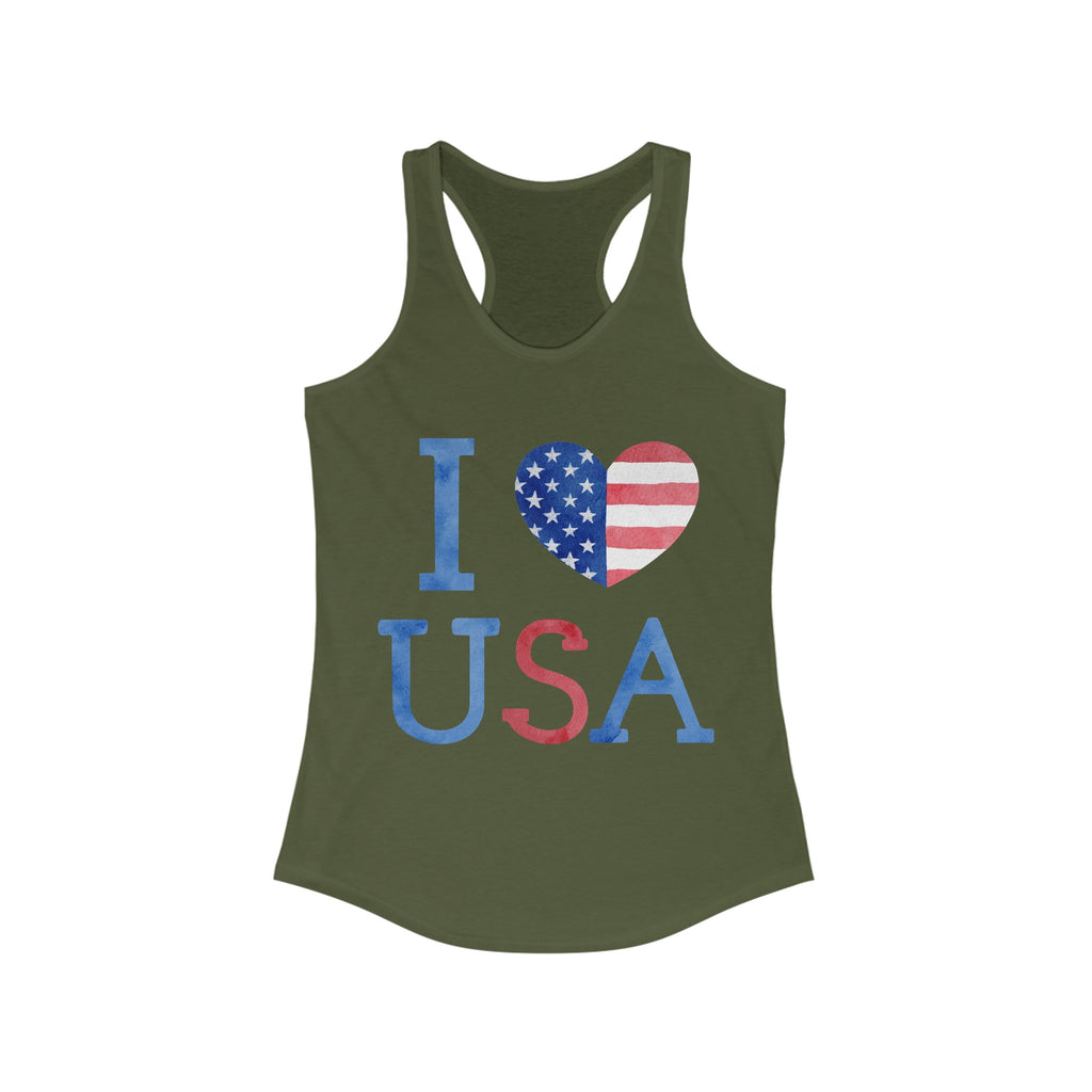 Love USA Women's Racerback Tank