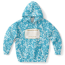 Load image into Gallery viewer, Light Blue Composition Notebook Unisex Kids Halloween Hoodie

