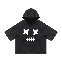 Load image into Gallery viewer, Dead Silent Snow Washed Hooded Boxy Unisex T-Shirt
