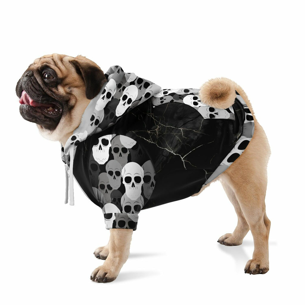 Pile of skulls Fashion Dog Zip-Up Hoodie