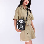 Halloween Skull Shoulder Messenger Crossbody Bag
