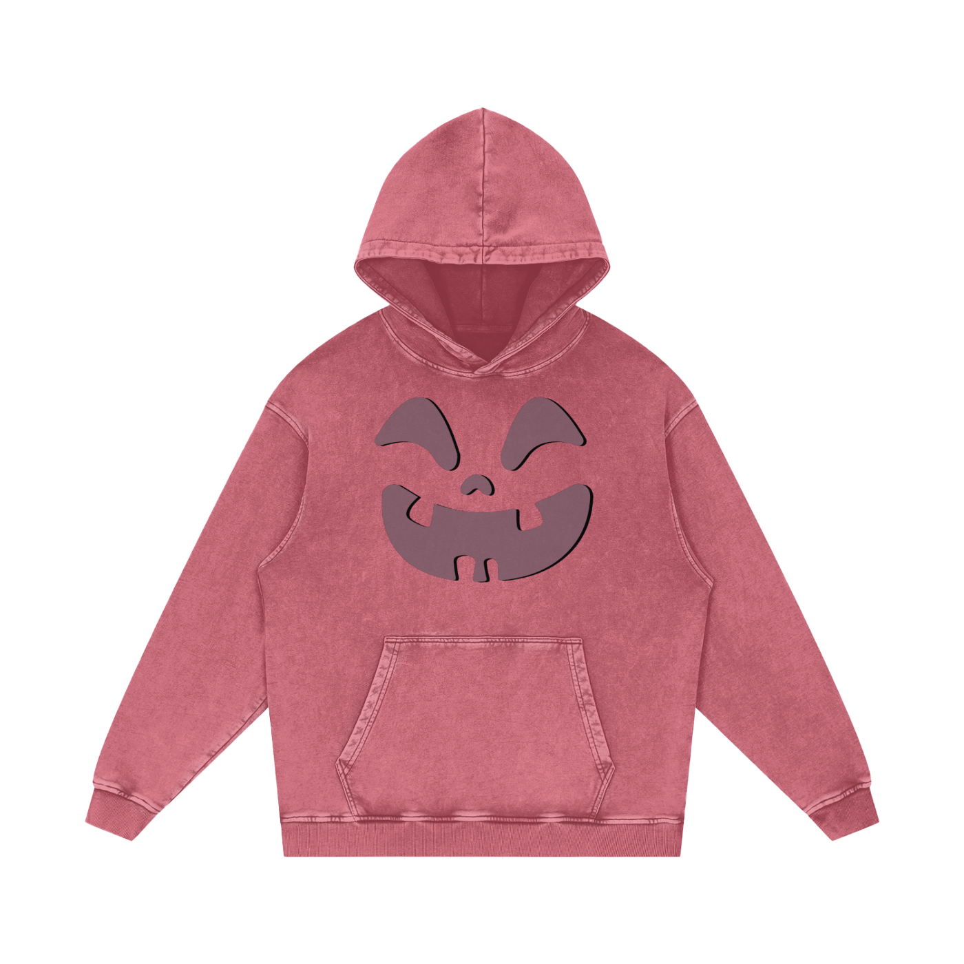 Happy Jack Snow Washed Loose Cotton Unisex Hoodie