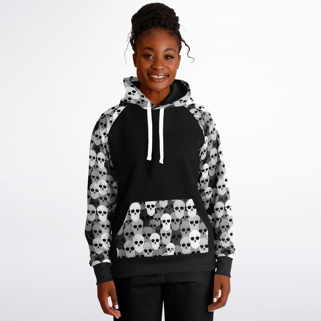 Skull Pile Raglan Hoodie