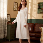 Women's Long Sleeve Cotton Nightgown