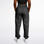 Ladies American Drip Black Acid Wash Dance Sweatpants