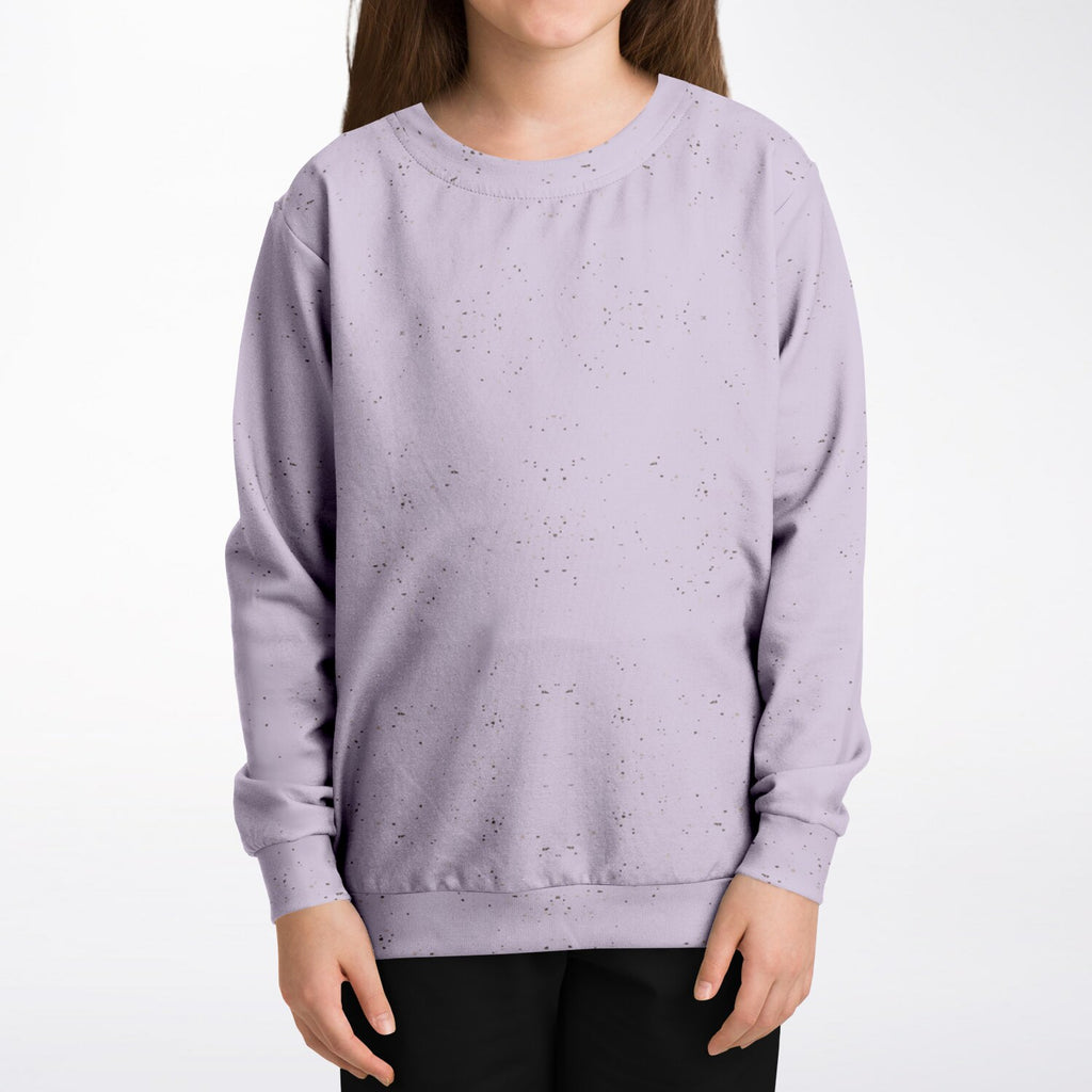 Purple Speckled Fashion Kids/Youth Sweatshirt