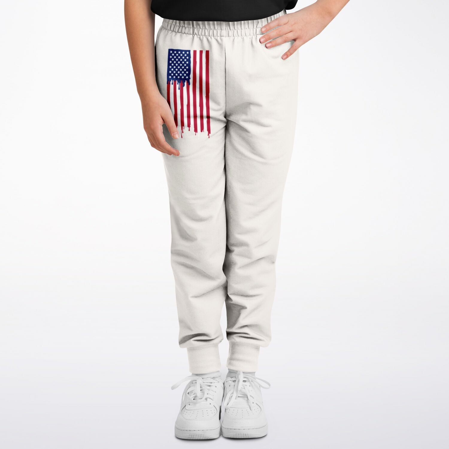 American Flag Drip Kids/Youth Joggers