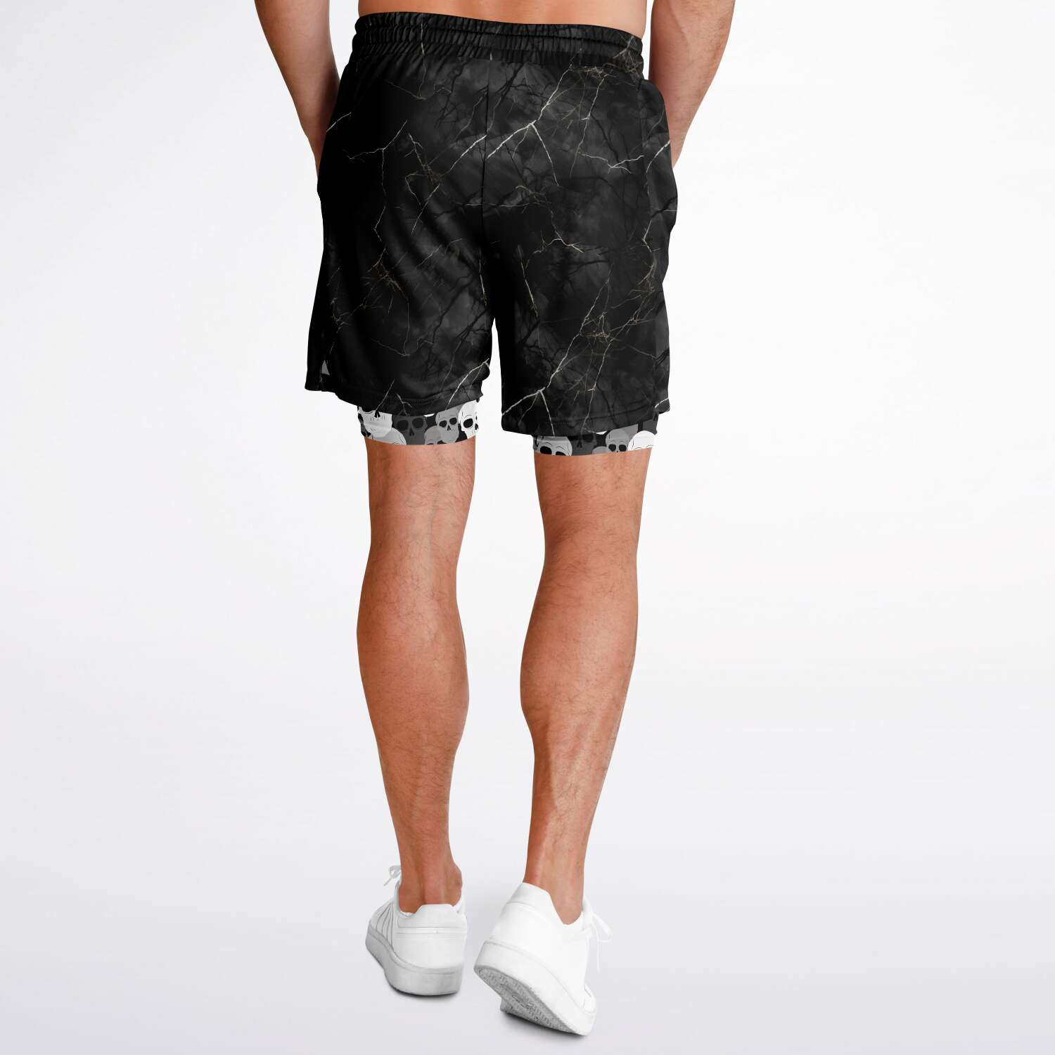 Pile of skulls Men's 2-in-1 Shorts
