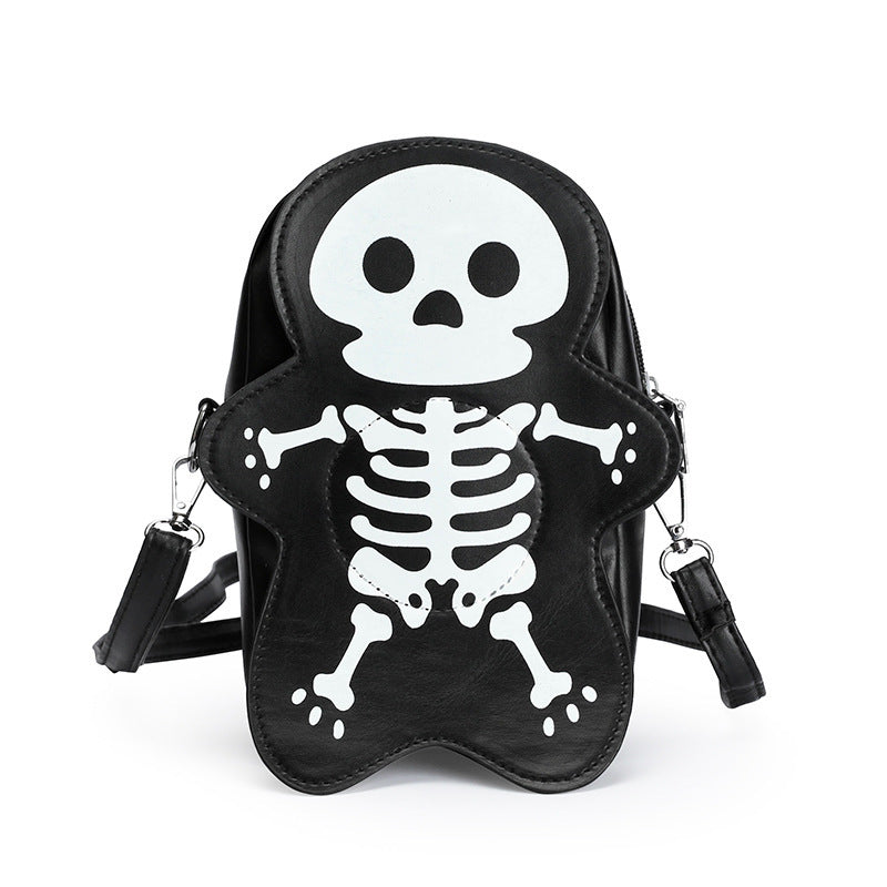 Halloween Skull Shoulder Messenger Crossbody Bag