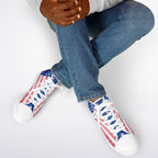 Watercolor Paint American Flag Urban Peak High Top Shoes