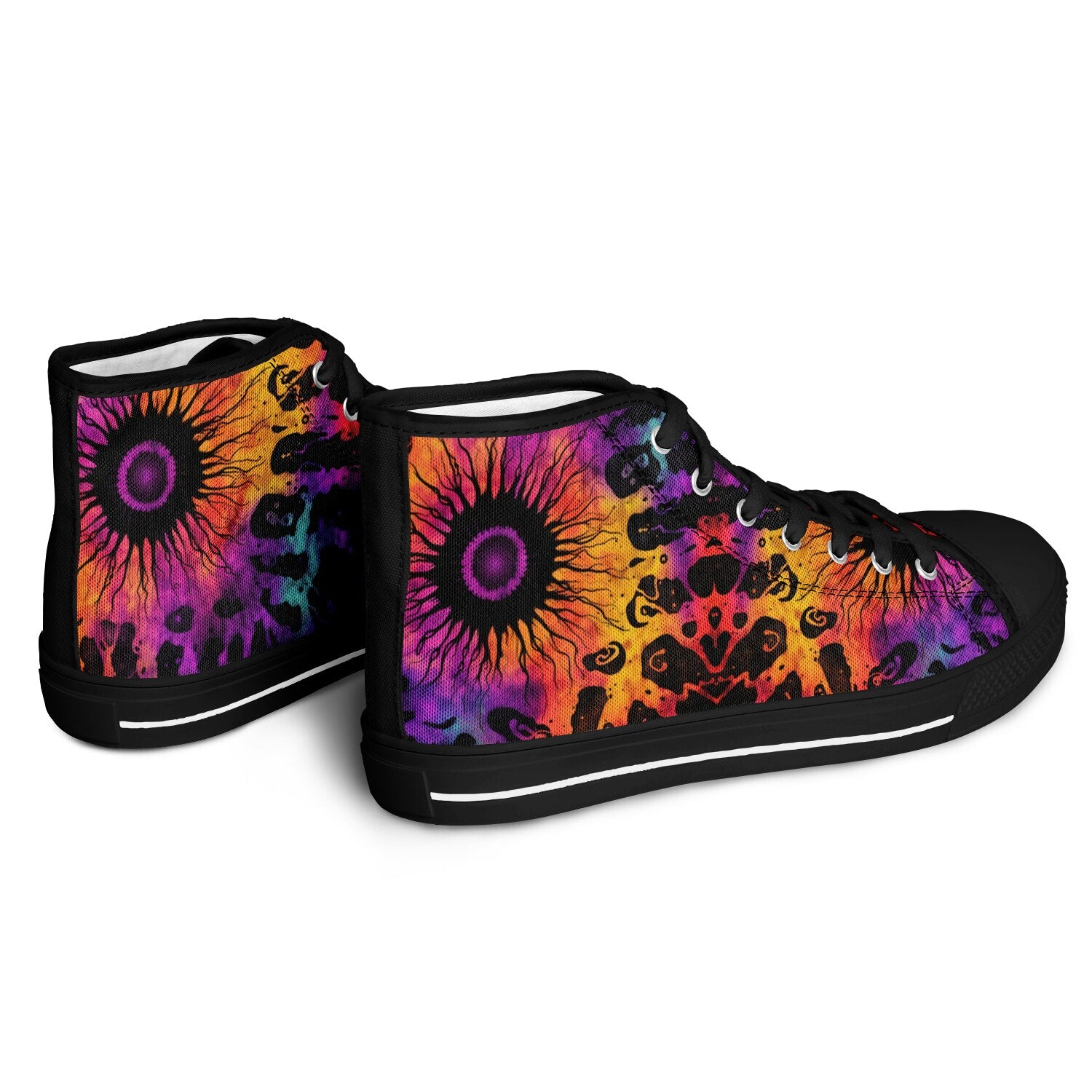 Tie Dye Eye Urban Peak High Top Shoes