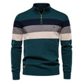 Men's Knit Zip Up Collar Sweater