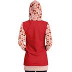 Heart on Sleeves Longline Hoodie