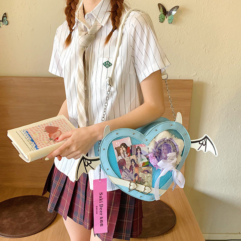 Heart-shaped Crossbody Bag for Women