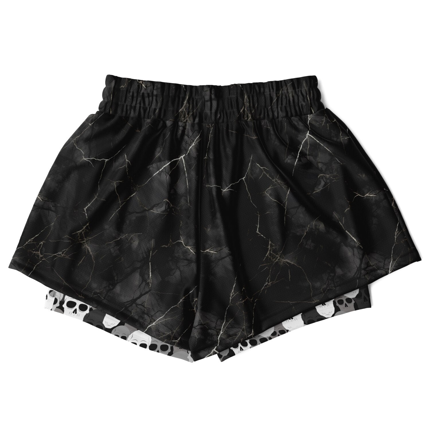Pile of Skulls black Women's 2-in-1 Shorts