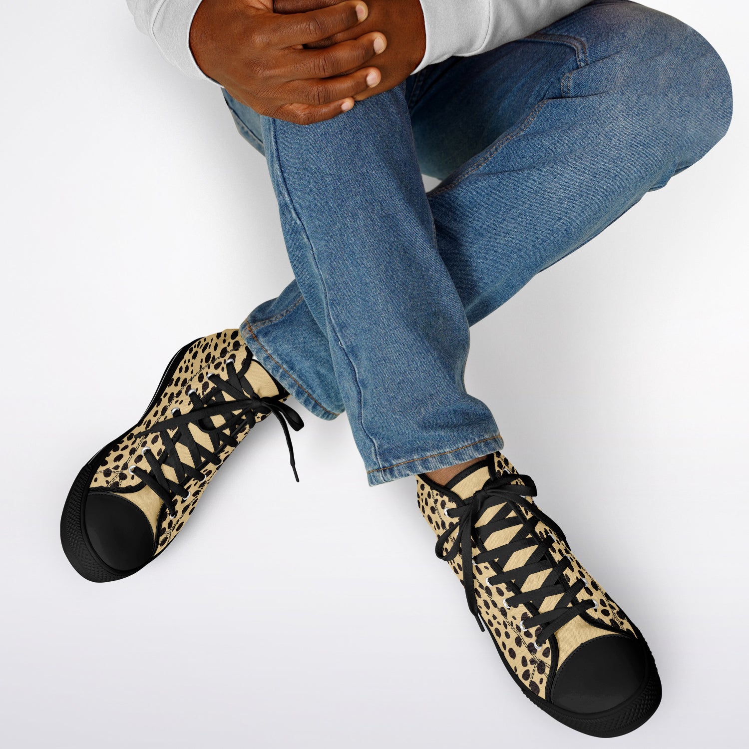 Cheetah Print High Top Shoes
