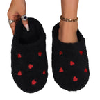 Little Heart Warmth Soft-soled Cotton Slippers