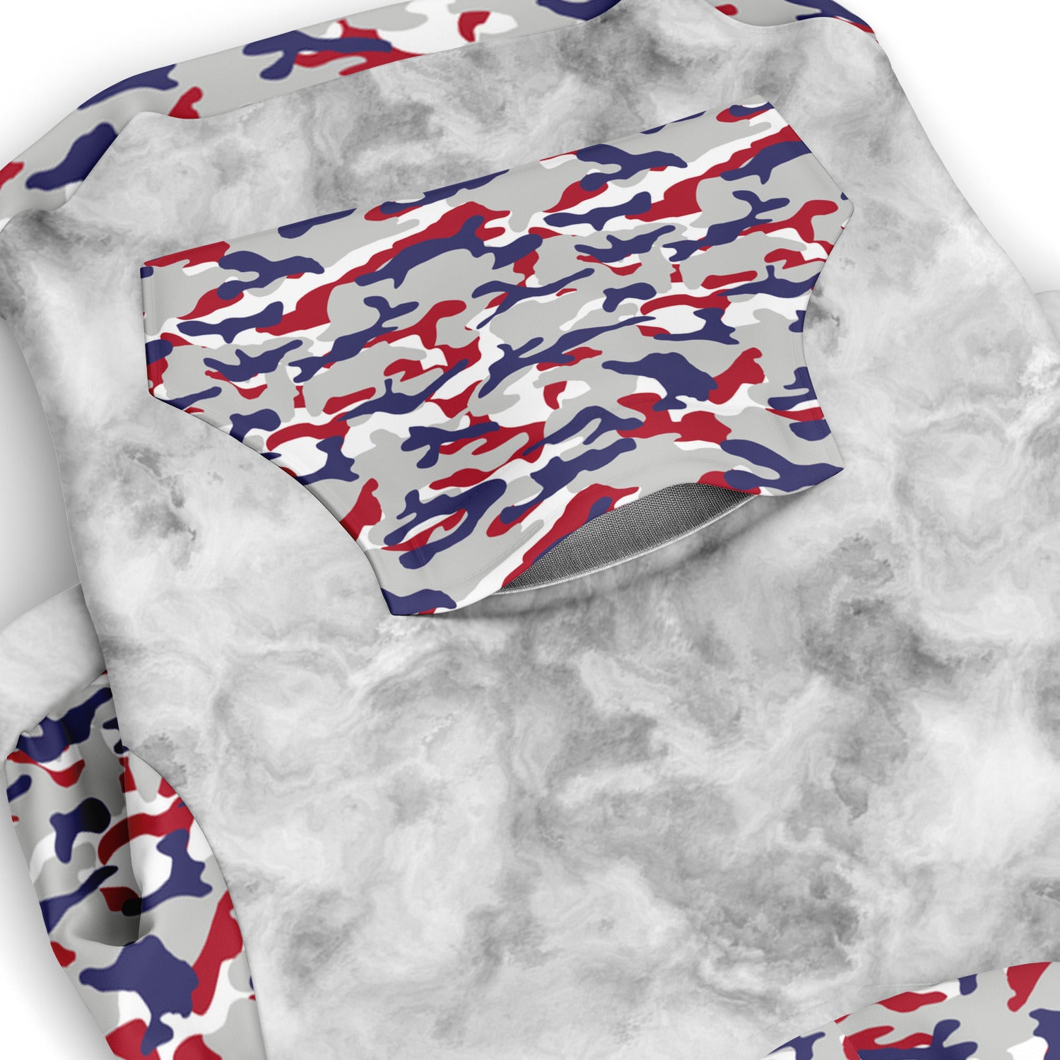 Patriotic Camo Dog Zip-Up Hoodie