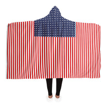 Load image into Gallery viewer, Stars and Stripes Hooded Blanket
