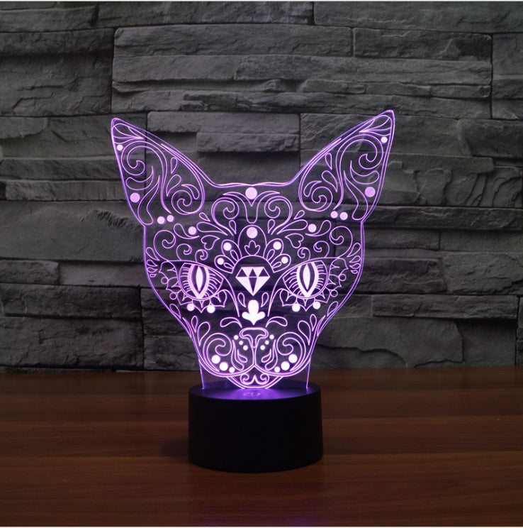 Color Changing Cat Night Light