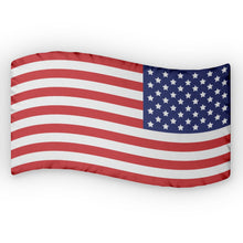 Load image into Gallery viewer, Wavy American Flag Shaped Pillows
