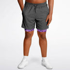 Purple Skulls Men's 2-in-1 Shorts
