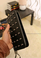 Black skulls ladies long wallet women's long wallet