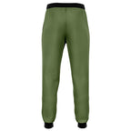 Green Athletic Jogger Pants with Black Accents