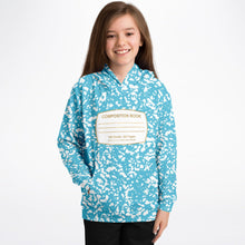 Load image into Gallery viewer, Light Blue Composition Notebook Unisex Kids Halloween Hoodie
