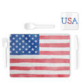 USA Single Placemat and Coaster Set