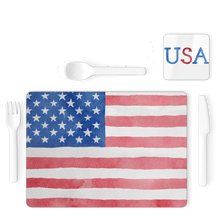 Load image into Gallery viewer, USA Single Placemat and Coaster Set
