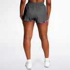 Purple Skulls Women's 2-in-1 Shorts - AOP