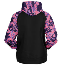 Load image into Gallery viewer, Unisex Raglan Skull Camo Hoodie
