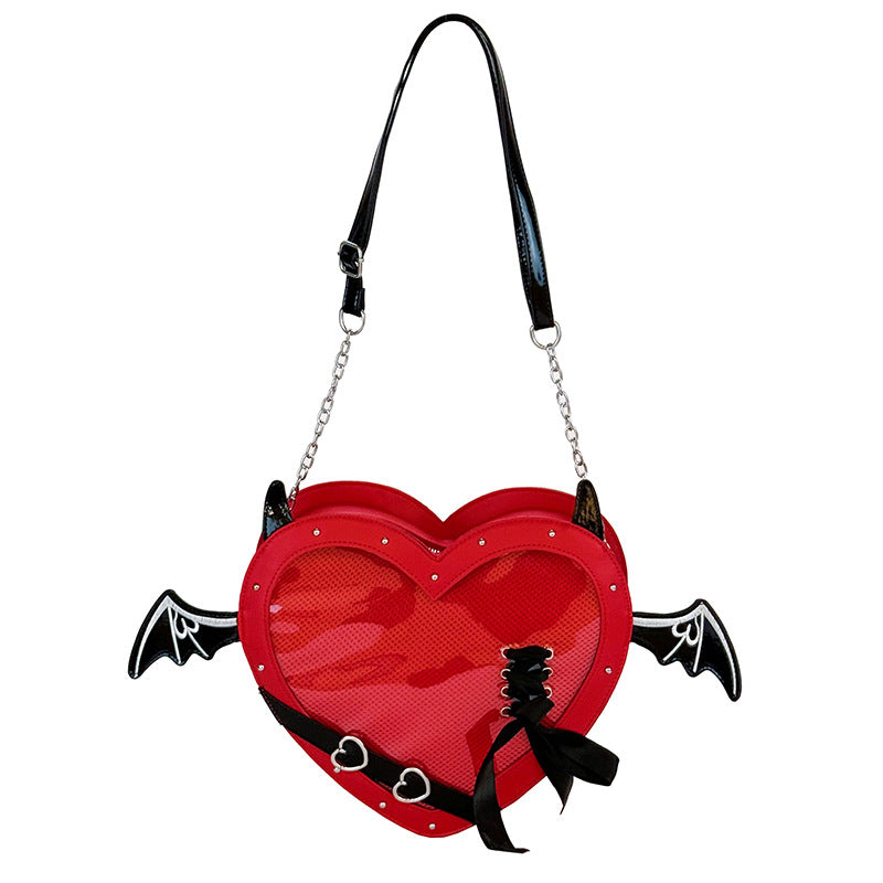 Heart-shaped Crossbody Bag for Women
