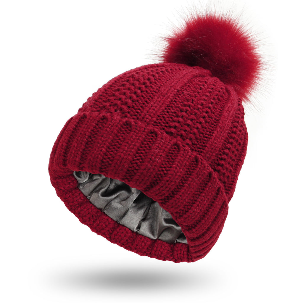 Knitted Hat with pom pom